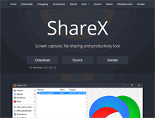 Tablet Screenshot of getsharex.com